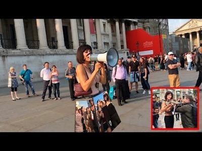 MIRROR BOX | Performance by Milo Moiré -censored- (Düsseldorf, London, Amsterdam 2016)