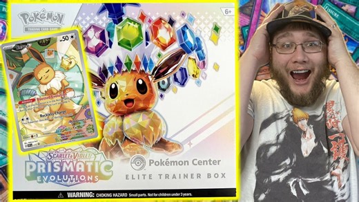 Unboxing the Pokemon Center Prismatic Evolution Elite Trainer Box