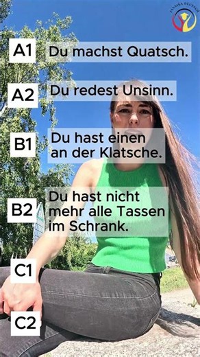 A1 - C2 Du redest Unsinn! 🤪 #learngerman #deutschkurs #deutschlernen