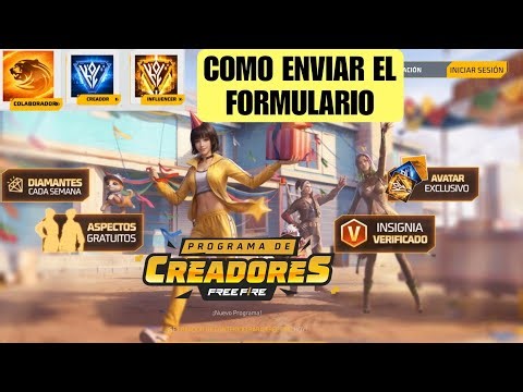 Cómo llenar el formulario para entrar al programa de mini INFLUENCERS de Free Fire 2026 | Tutorial