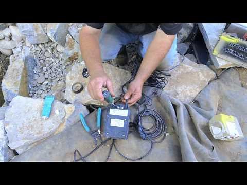 How to build a Fish Pond - Part 19 | Wiring Pond Lights