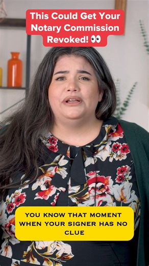 That moment when a signer asks, “Which notarization do I need?” 😬 Don’t answer that. Notaries should never choose the notarization type for a signer. Instead, have them confirm with the document recipient or review their options themselves. Being “helpful” in the wrong way can put your commission at risk. Protect your role. Protect your commission. For all details on how to Notarize Handwritten Documents, check out our full video on YT https://youtu.be/HTtzdVGs7eY #NotaryCompliance #NotaryTips 