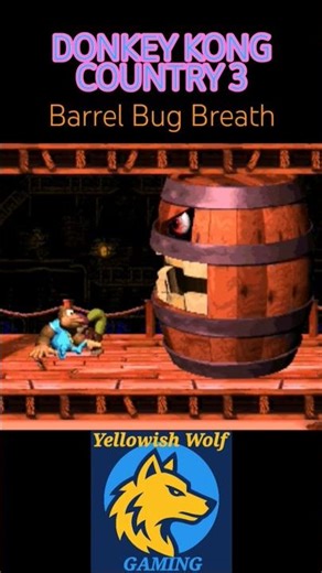 Donkey Kong Country 3 Gameplay Barrel Bug Breath #dkc3 #snes #gaming #rareware #yellowishwolfgaming