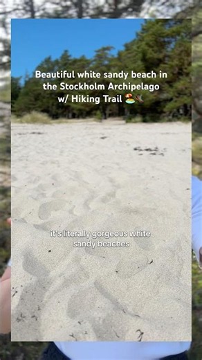 White Sandy Beach to Visit in the Stockholm Archipelago w/ Hike 🥾 & Boat Ride ⛴️