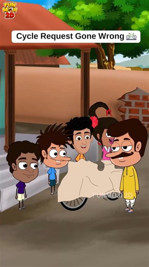 Funmoji 2d on Instagram: "Kottha Cycle🚲 #funmoji2d #comedy #funnycomedy #relatable #funny #nostalgia #bicycle #cycle #school"