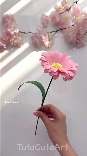 DIY beautiful paper flower 🌸 EASY