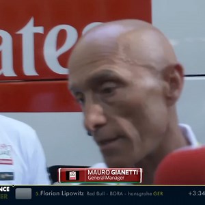 Mauro Gianetti was worried Tadej Pogacar would lose time when he crashed, but happy the other leaders waited. #TDF2025 | NBC Sports Cycling