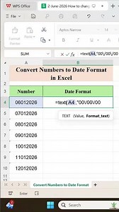 Convert Numbers to Date Format in Excel | Easy Excel Date Conversion Trick