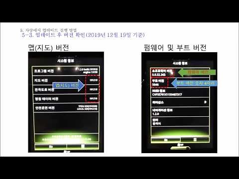르노삼성자동차 sm6 qm6 네비게이션 업데이트(S Link 8.7인치) 방법