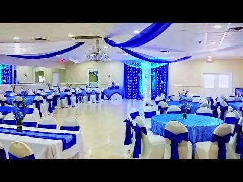 DECORACION DE 15 AÑOS COLOR AZUL REY!