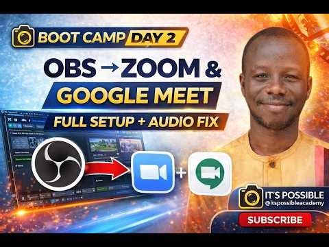 How to Connect OBS to Zoom & Google Meet (Step-by-Step Tutorial for Beginners)