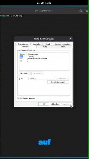 WINE: So machst du Versteckte Dateien sichtbar! | Linux Infinite #shorts