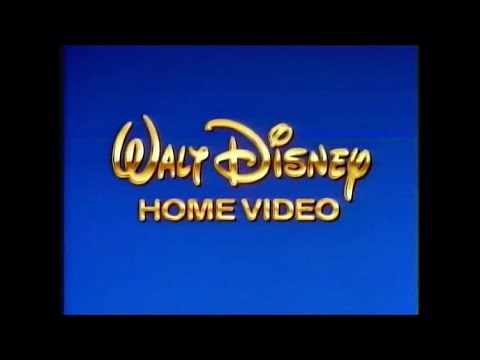 Walt Disney Home Video Logo 1991 Blue Background
