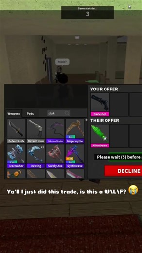 Sighhh now i RLLY have to farm for that raygun 🫩 #roblox #mm2 #trades #alien