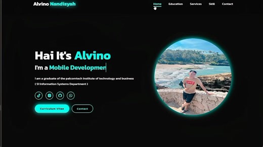 My Portfolio😙#coding #programer #informatika #html #python #portfolio