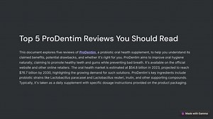 Top 5 ProDentim Reviews You Should Read - SlideServe