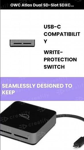 OWC Atlas Dual SD-Slot SDXC UHS-II Card Reader -