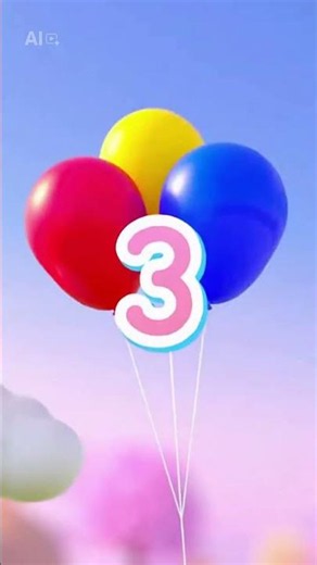 Dino Learns Number 3 🎈 | Counting for Kids | Number Three Adventure 🔢