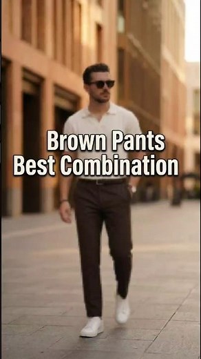 Best Dark Brown Pants Outfit for Men | Clean Smart Casual Style