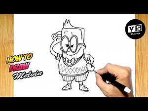 How to draw Melvin from Captain Underpants