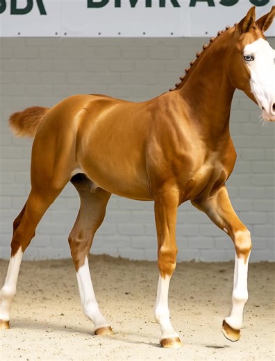 2.6M views · 107K reactions | ✨ This young foal is already showing incredible movement and presence! Just look at that elegant trot — full of balance, energy, and natural grace. It’s always exciting to see such promise in one so young.  #Foal #EquestrianLife #FutureChampion #GraceInMotion #HorseLovers #fblifestyle | Bridles & Browbands | Facebook