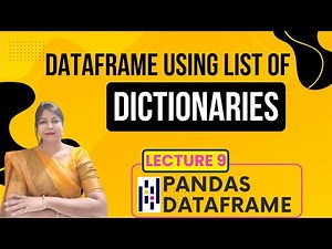 Create Pandas DataFrame Using List of Dictionaries|Python Pandas Tutorial for Beginners #viralvideo