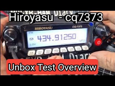 HIROYASU CQ-7373 ,UNBOX SET UP & TEST