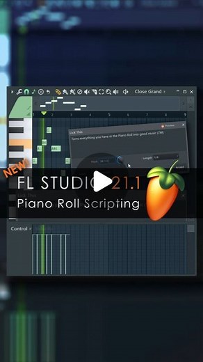 FL Studio on Instagram: "FL STUDIO 21.1 | Piano Roll Scripting Use the new Piano Roll scripts to discover a new level of manipulation functions in the Piano Roll. You can get lots of scripts from our user forum already. #FLStudio #PianoRoll"