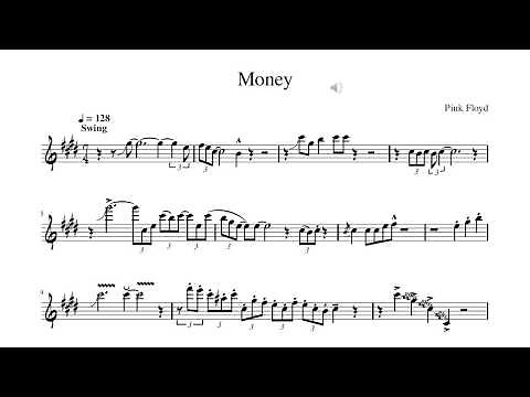 Money Tenor Sax Solo Transcription - Pink Floyd