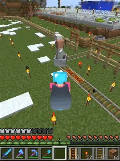 神様とマインクラフトの奇妙なトロッコ体験