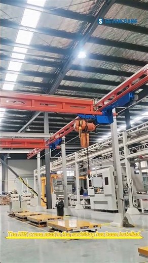 KBK Crane Installation in Workshop | Flexible & Efficient Material Handling Solution #shorts #short
