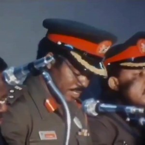 May 31, 1984. Lagos. The Lagos Military Tribunal sentences Chief Olabisi Onabanjo, the first Governor Of Ogun State, to a 22 year jail term for his involvement in a $3.8 million building contract setback under the presidency of Shehu Shagari. Video courtesy of the AP Archives. Source: Nigeria In Video NIV | Greg Nwoko