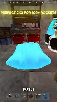 PERFECT 2X2 FOR 100+ ROCKETS TUTORIAL #rust #rustbase #rusttok #rustcore #consolerust