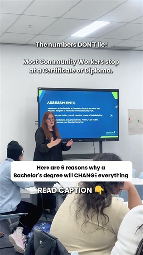 The numbers DON'T lie! Most Community Workers stop at a Certificate or Diploma but you shouldn't.
