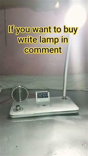 😊4 in 1 wireless charger table lamp speaker clock👍😎#lamp