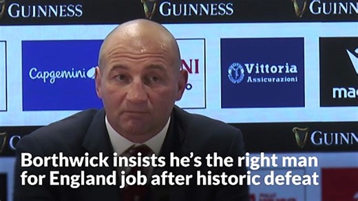 Steve Borthwick insists he’s the right man for England job after historic defeat