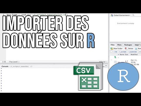 IMPORTER des DONNÉES sur R depuis un fichier CSV + Importer des données sur R depuis un SITE WEB