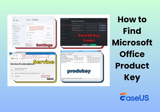 4 Ways！How to Find Microsoft Office Product Key (Microsoft Office 2007~2019)