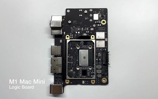 Apple M1 Mac mini 主板细节
