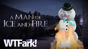 A MAN OF ICE AND FIRE: Swiss Holiday Celebrates Spring By Burning And Exploding A Snowman