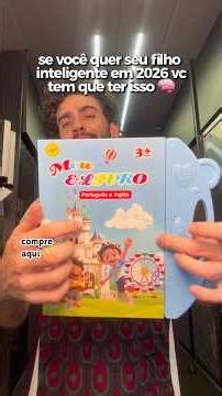 Livro de inglês interativo com som para crianças 🧠 #ingles #bilingue #livroinfantil