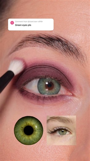 Makeup for green eyes 💚 #eyeshadow #greeneyes #eyelook #makeuptutorial #truccoocchi #makeup