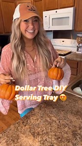 Dollar Tree DIY serving tray! 😍🎃✨ #dollartreediy #dollartreecrafts #dollartreecommunity #dollartreefinds #fallseason #fallvibes #FallDecor | Taylor Mitchell