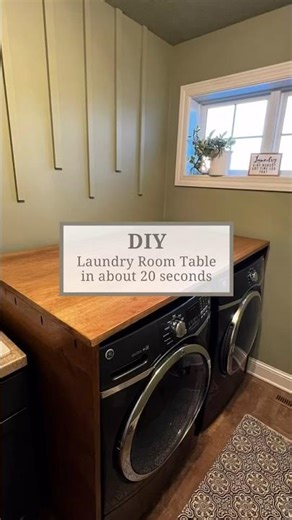 Simple DIY laundry room table. See description for details