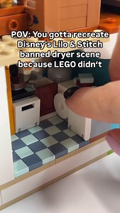 806K views · 7.1K reactions | I had to replace LEGO's pizza cabinet version with the original Lilo & Stitch movie dryer scene that actually fits Lilo ️ Drop a "狀" in the comments if you‘d like a tutorial for the dryer 懶 #newlego #legostitch #liloandstitch #legomoc #legofun | trippinbricks | Facebook