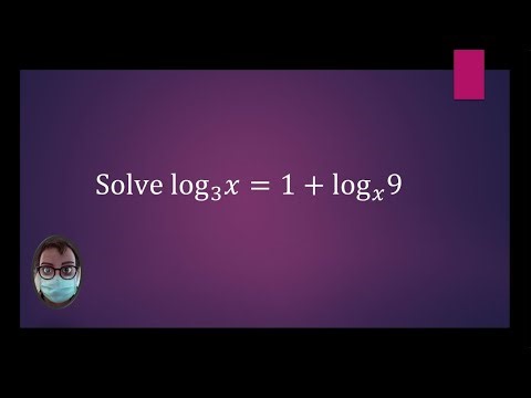 How to solve a logarithmic equation using a substitution. (1)