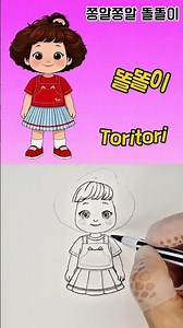 똘똘이 그리기 🎨 #shorts | How To Draw Ddolddoli