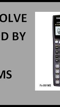 Shift Solve Using Fx-991MS #fx991ms