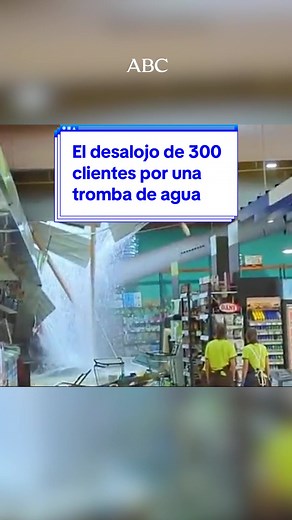 Desalojo en Supermercado de Ontinyent por Tromba de Agua