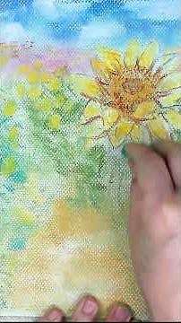 モネから学ぶパステル画 ひまわりを描く